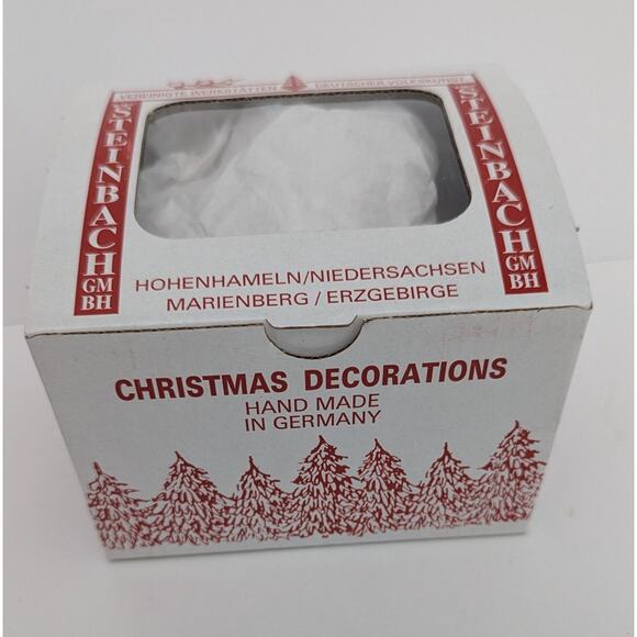 Vintage Steinbach Painter w/ Artist Palette Wooden German 3" Christmas Ornament - Picture 4 of 5